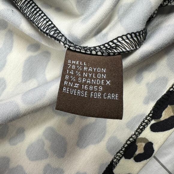 J.McLaughlin Dress Womens Medium Terin Sheath Leopard Animal Print Catalina - Picture 5 of 9